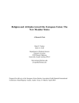 Religion and Attitudes toward the European Union: The New
