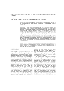 population status and diet of the yellow