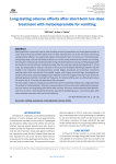 Long-lasting adverse effects after short-term low