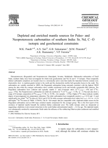 Depleted and enriched mantle sources for Paleo- and