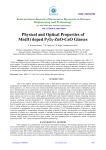 Physical and Optical Properties of Mn(II) doped P2O5-ZnO