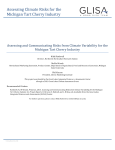 Assessing Climate Risks for the Michigan Tart Cherry Industry