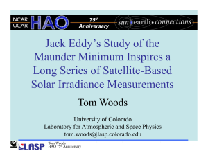 Jack Eddy`s Study of the Maunder Minimum Inspires a Long Series