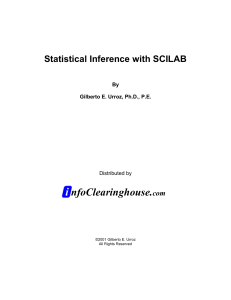 Statistical Inference with SCILAB