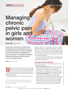Managing chronic pelvic pain in girls and women