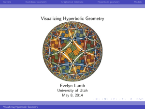 Visualizing Hyperbolic Geometry