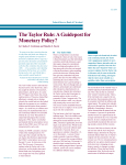 Carlstroum and Fourst The Taylor Rule