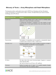 Glossary of Terms – Array Microphone and Smart Microphone