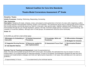 Grade 8: B - National Core Arts Standards
