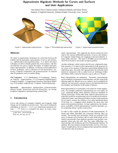 Approximate Algebraic Methods for Curves and Surfaces and