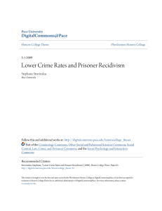 Lower Crime Rates and Prisoner Recidivism