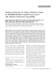 Treatment Outcomes for Serious Infections Caused by Methicillin