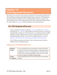 Chapter 18 FDA-Regulated Research