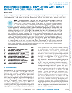 phosphoinositides: tiny lipids with giant impact on cell regulation