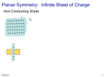 Planar Symmetry: Infinite Sheet of Charge
