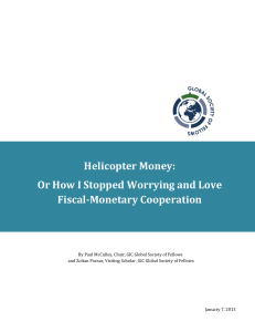 Helicopter Money - Global Interdependence Center