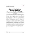 Covert Marketing: A Virtual Media