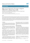 Effect of novel adenosine A3 receptor antagonist
