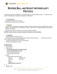 reverse ball and socket arthroplasty protocol