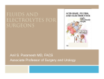 FLUIDS AND ELECTROLYTES FOR SURGEONS