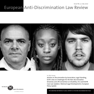 European Anti-Discrimination Law Review