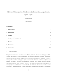 Effects of Microgravity: Cardiovascular Baroreflex Adaptation in