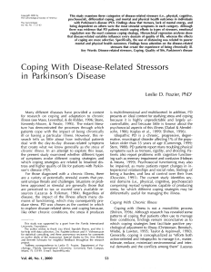 Coping With Disease-Related Stressors in