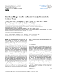 Dimethylsulfide gas transfer coefficients from algal blooms in the