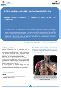 ORTE. Robotics exoskeleton for shoulder rehabilitation