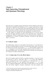 Spin Squeezing, Entanglement and Quantum Metrology