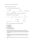 CHEM 122: Introduction to Organic Chemistry Chapter 5: Alcohols