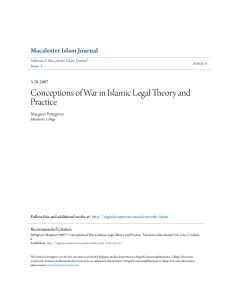 Conceptions of War in Islamic Legal Theory and Practice