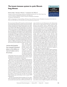 The innate immune system in cystic fibrosis lung disease Perspective