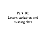 Latent variables and missing data
