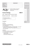 A-level Human Biology Question Paper Unit 04 - Bodies and