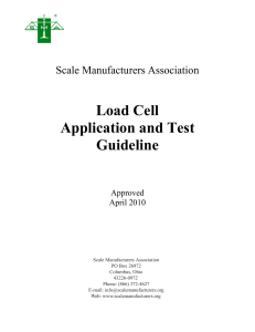 Load Cell Application and Test Guideline