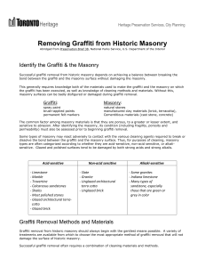 Removing Graffiti from Historic Masonry