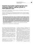 Impaired myocardial capillarogenesis and increased