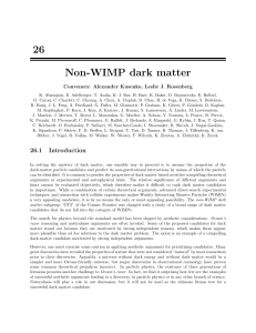 26 Non-WIMP dark matter