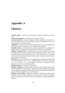 Appendix A Glossary