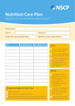 Nutrition Care Plan - Medium Risk of Malnutrition (MUST Score 1)