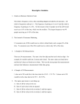 Descriptive Statistics