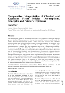 Comparative Interpretation of Classical and Keynesian Fiscal