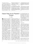 Computer Design from the Programmers Viewpoint