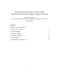 MA314 (Part 2) 2012-2013 - School of Mathematics, Statistics