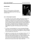 REVIEW ESSAY Notes on a recent production of Philip Glass`s