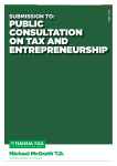 public consultation on tax and entrepreneurship