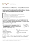 Chronic Diseases in Pregnancy: Example Pre-eclampsia