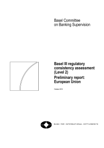 Basel III regulatory consistency assessment (Level 2)