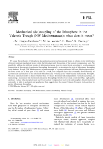 Mechanical (de-)coupling of the lithosphere in the Valencia Trough